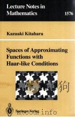 SPACES OF APPROXIMATING FUNCTIONS WITH HAAR-LIKE CONDITIONS 1994 PDF电子版封面 3540579745;0387579745
