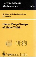 LINEAR PRO-P-GROUPS OF FINITE WIDTH 1997 PDF电子版封面 9783540636434