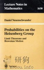 PROBABILITIES ON THE HEISENBERG GROUP 1996 PDF电子版封面 9783540614531