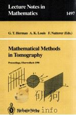 MATHEMATICAL METHODS IN TOMOGRAPHY（1991 PDF版）