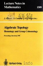 ALGEBRAIC TOPOLOGY 1992 PDF电子版封面 3540551956;0387551956