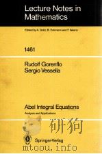 LECTURE NOTES IN MATHEMATICS 1461: RUDOLF GORENFLO SERGIO VESSELLA 1991 PDF电子版封面 354053668X;038753668X
