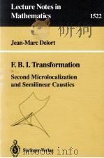 F.B.I.TRANSFORMATION 1992 PDF电子版封面 3540557644;0387557644