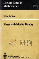 RINGS WITH MORITA DUALITY 1992 PDF电子版封面 3540557709;0387557709