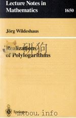 REALIZATIONS OF POLYLOGARITHMS 1997 PDF电子版封面 9783540624608