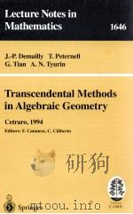 TRANSCENDENTAL METHODS IN ALGEBRAIC GEOMETRY 1996 PDF电子版封面 9783540620389
