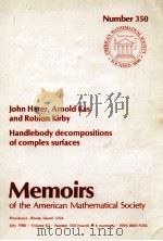 HANDLEBODY DECOMPOSITIONS OF COMPLEX SURFACES 1986 PDF电子版封面