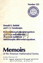 DEFORMATIONS  OF NILPOTENT MATRICES OVER RINGS AND REDUCTION OF ANALYTIC FAMILIES OF MEROMMORPHIC DI（1985 PDF版）