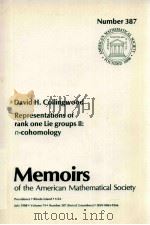 REPRESENTATIONS OF RANK ONE LIE GROUPS II: N-COHOMOLOGY 1988 PDF电子版封面 0821824503