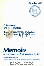 RINGS OF DIFFERENTIAL OPERATORS ON CLASSICAL RINGS OF INVARIANTS（1989 PDF版）