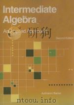 INTERMEDIATE ALGEBRA AN APPLIED APPROACH SECOND EDITION 1987 PDF电子版封面 0395380952