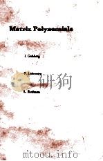 MATRIX POLYNOMIALS（1982 PDF版）
