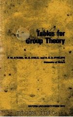 TABLES FOR GROUP THEORY 1978 PDF电子版封面
