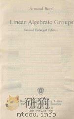 LINEAR ALGEBRAIC GROUPS（1993 PDF版）
