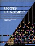 RECORDS MANAGEMENT FIFTH EDITION 1992 PDF电子版封面 0538703350