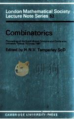 LONDON MATHEMATICAL SOCIETY LECTURE NOTE SERIES 52: COMBINATORICS 1981 PDF电子版封面 0521285143