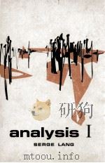 ANALYSIS I 1968 PDF电子版封面