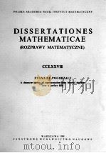 DISSERTATIONES MATHEMATICAE(ROZPRAWY MATEMATYCZNE)CCLXXVII（1989 PDF版）