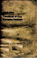 FUNCTIONS OF ONE COMPLEX VARIABLE（1973 PDF版）
