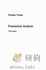 FUNCTIONAL ANALYSIS FIFTH EDITION 1978 PDF电子版封面 3540086277
