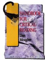 HANDBOOK FOR CRITICAL READING（1997 PDF版）