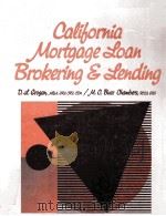 CALIFORNIA MORTGAGE LOAN BROKERING & LENDING 1998 PDF电子版封面 0133750078