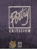 Poetry Criticism Volume 1 1991 PDF电子版封面 Robyn V.Young Editor