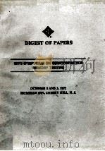 1973 Symposium on Semiconductor Memory Testing（1973 PDF版）