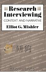 RESEARCH INTERVIEWING   1986  PDF电子版封面  0674764617   