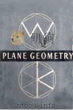 PLANE GEOMETRY REVISED EDITION 1943 PDF电子版封面