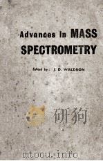 ADVANCES IN MASS SPECTTOMETRY（1959 PDF版）