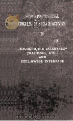 SOLID/LIQUID INTERFACE AND CELL/WATER INTERFACE（1957 PDF版）