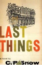 LAST THINGS   1970  PDF电子版封面     