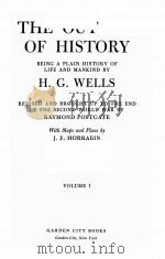 THE OUTLINE OF HISTORY VOLUME 1 1940 PDF电子版封面