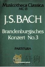 BRANDENBURGISCHES KONZERT NO.3   1978  PDF电子版封面     