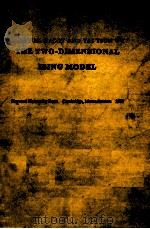 THE TWO-DIMENSIONAL ISING MODEL（1973 PDF版）