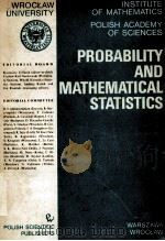PROBABILITY AND MATHEMATICAL STATISTICS VOL.1 FASC.1 1980（1980 PDF版）