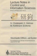 STOCHASTIC DIFFERENTIAL SYSTEMS 126（1989 PDF版）