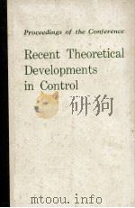 RECENT THEORETICAL DEVELOPMENTS IN CONTROL（1978 PDF版）