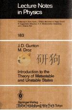 LECTURE NOTES IN PHYSICS 183（1983 PDF版）