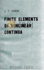 FINITE ELEMENTS OF NONLINEAR CONTINUA（1972 PDF版）