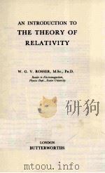 AN INTRODUCTION TO THE THEORY OF RELATIVITY（1964 PDF版）