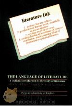 The Language of Literature Astylistic introduction to the study of literature（1983 PDF版）