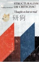 STRUCTURALISM OR CRITICISM? THOUGHTS ON HOW WE READ（1981 PDF版）