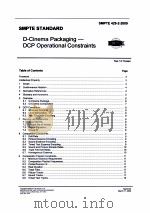 D-CINEMA PACKAGING-DCP OPERATIONAL CONSTRAINTS PDF电子版封面