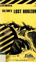 CLIFFS NOTES on HILTON'S LOST HORIZON（1980 PDF版）