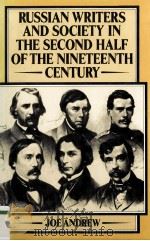 Russian Writers and Society in the Second Half of the Nineteenth Century 1982 PDF电子版封面 0333259114