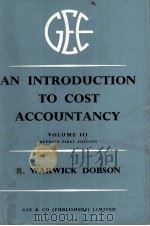 An Introduction To Cost Accountancy Volume III（1963 PDF版）