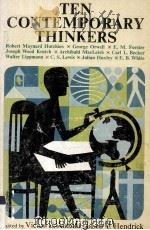 Ten Contemporary Thinkers 1964 PDF电子版封面