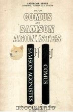Milton Comus and Samson Agonistes A CASEBOOK 1975 PDF电子版封面